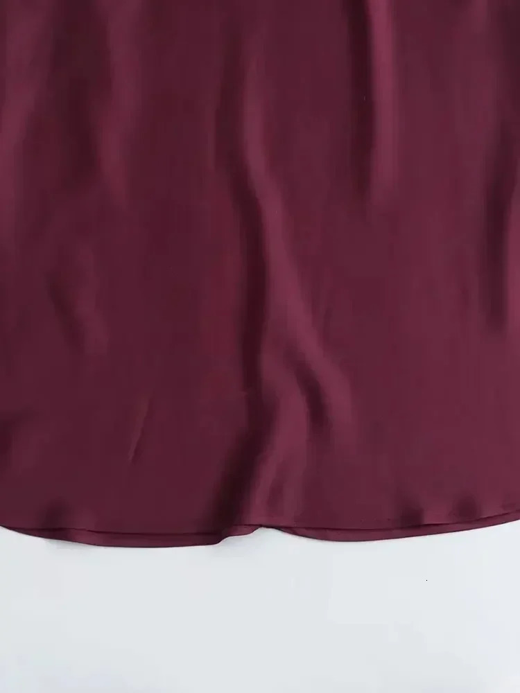 100% Cotton Midi Satin Dress Women Long Dresses For Chic And Elegant Evening Female Party Dress 250731