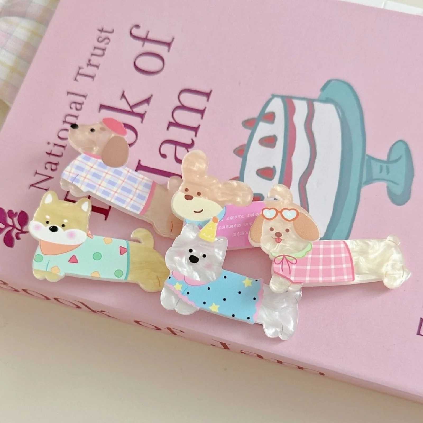 10pcs Hair Clips Sweet Laser Kids Girls Side Clips Cute Cartoon Bangs Clips Broken Hair Duckbill Clips Five Pairs Clip R250730