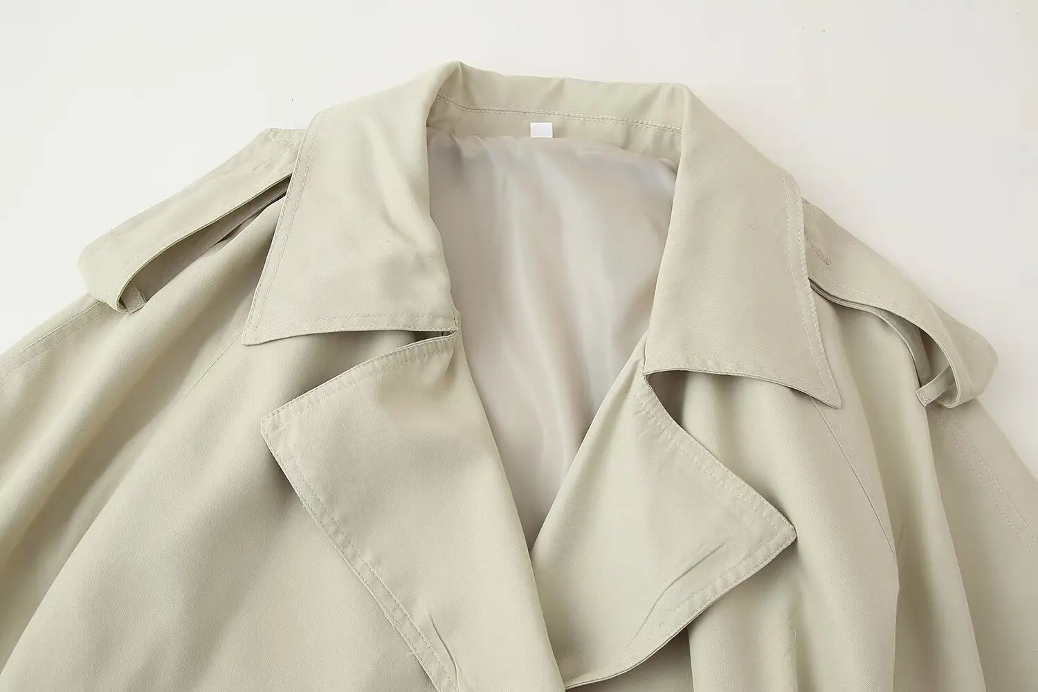 2025 Spring and Autumn Womens Short Jacket Long Sleeve Fashion Jacket with Belt Fashion Casual Middle Outerwear 250728