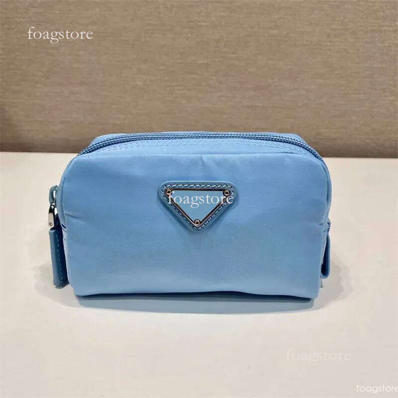 Re-Nylon Small Makeup Bag Designers Toiletry Wash Pouch Travel Cosmetic Bags Men Fashion Nylon Zipper Small Purse Make Up Bag 5Ab
