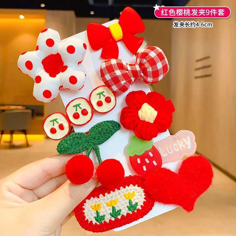 Cute Cartoon Childrens Hair Clip Bow Headband Girl Princess Autumn And Winter Plush Hair Clip Little Girls Bangs Clip R250730