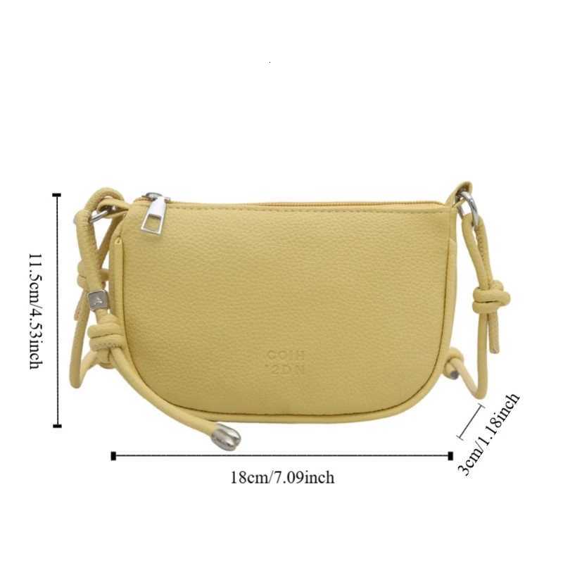 Korean Exquisite Womens Shoulder Bag PU Leather Mini Crossbody Bag Solid Color Small Commuting Bag s Y250730
