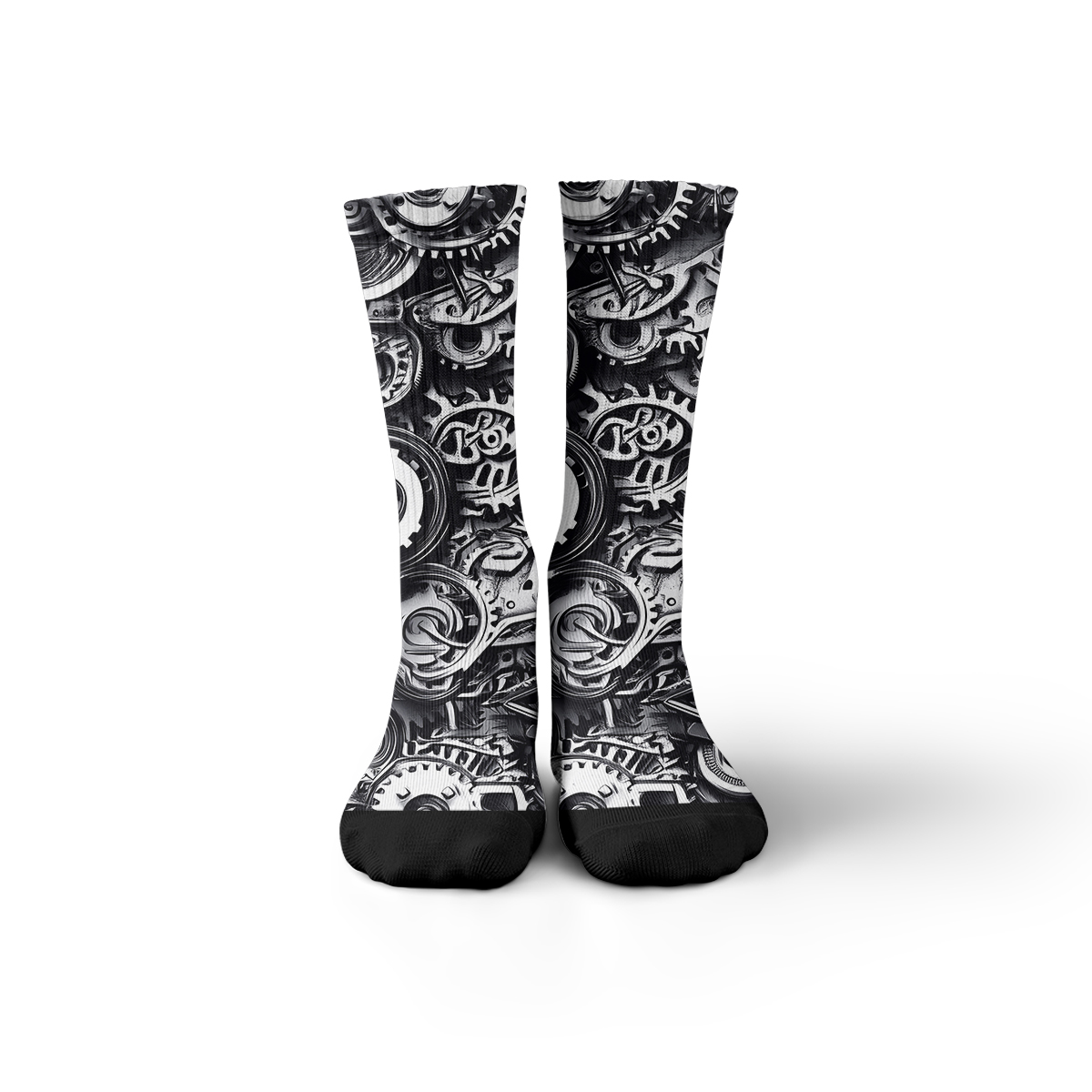 Steampunk Gear Design Unisex Tube Designer Socks C129