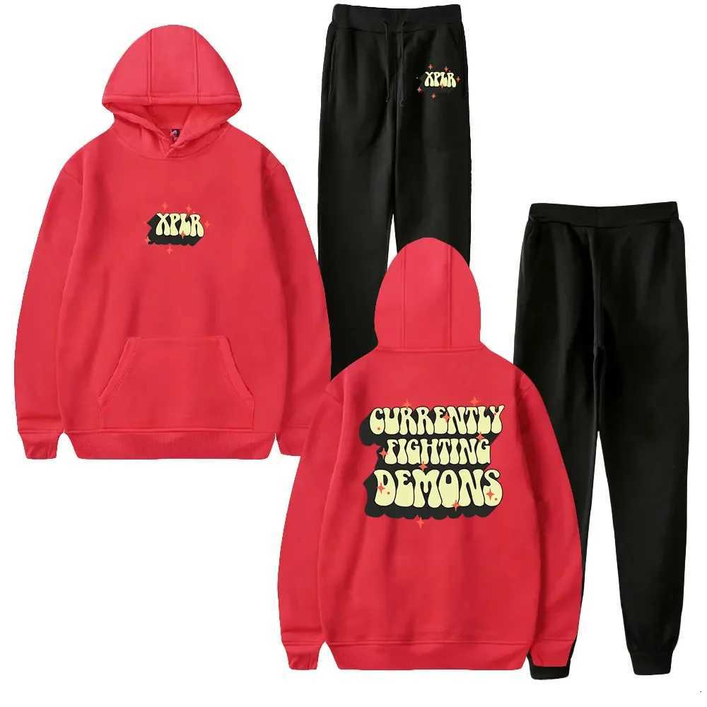 XPLR Sam and Colby Merch mens and womens hooded sweatshirts a two-piece set consisting of hooded sweatshirts and sweatpants XJ250731