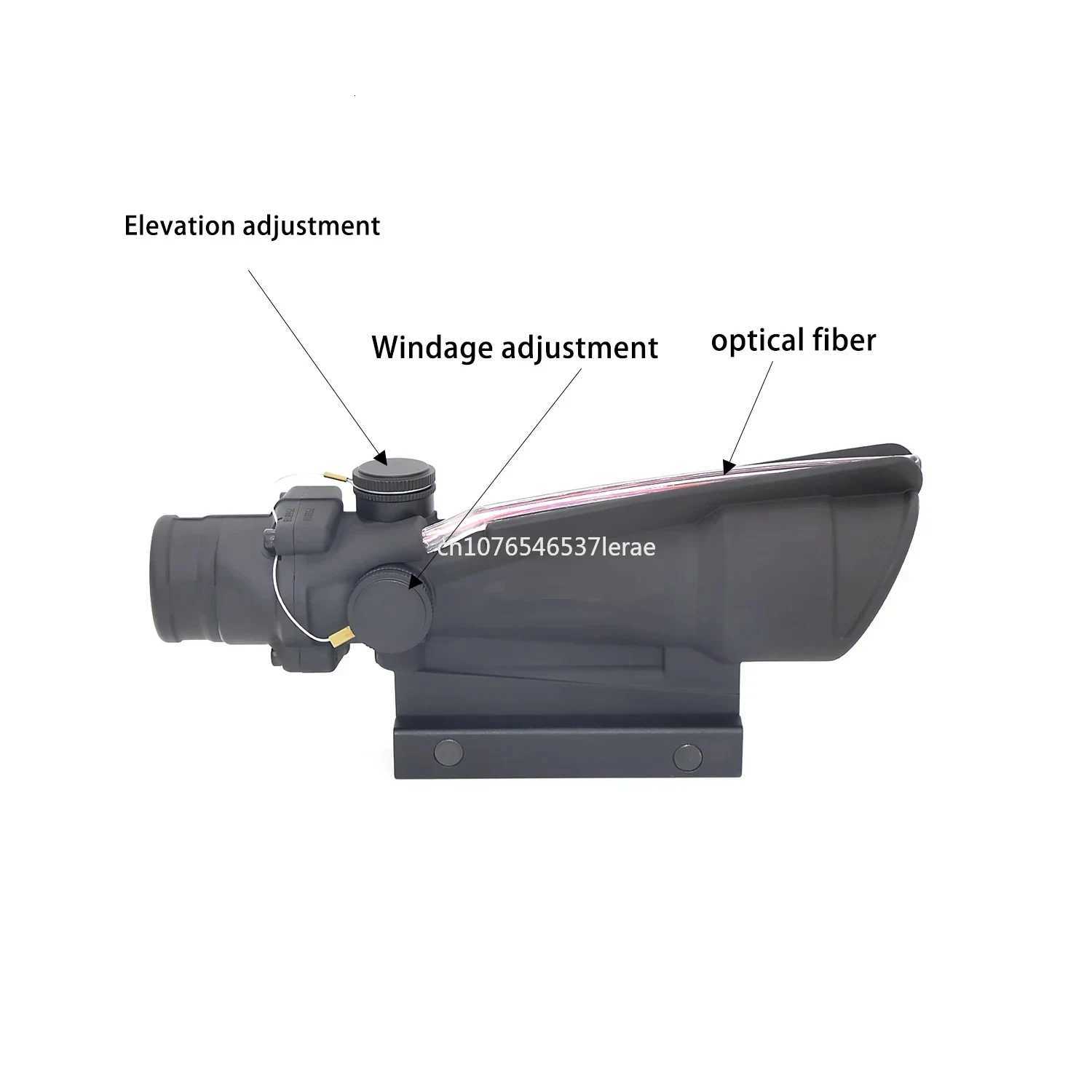 igh Quality Prism Scope 535 Hunting Riflescope Red Glass Etched Reticle Real Fiber Optics Tactical Sights For Rifle Shooting R250730