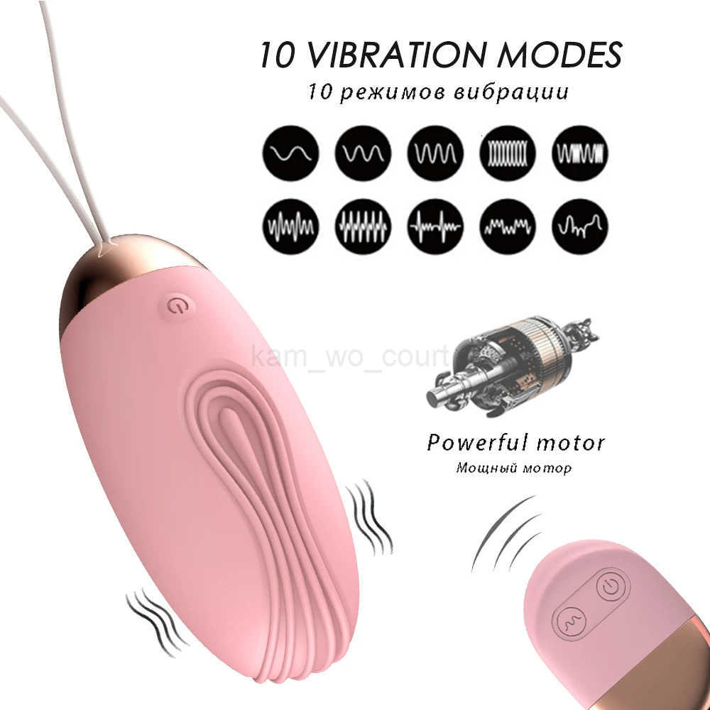 10-Speed Wireless Remote Control Vibrator for Women Bullet Eggs Clitoris Stimulator Panties Ball Sex Toys for Women Masturbators M250731
