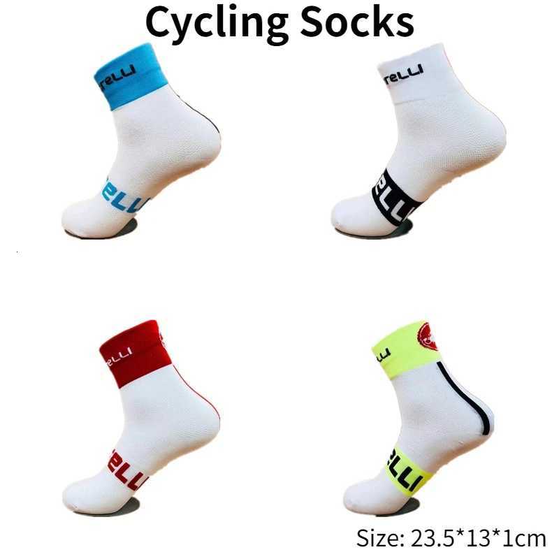 Four-color Mens and Womens Cycling Socks Sports Socks Breathable Sweat-absorbing Running Outdoor Sports Bicycle Accessories Z250731