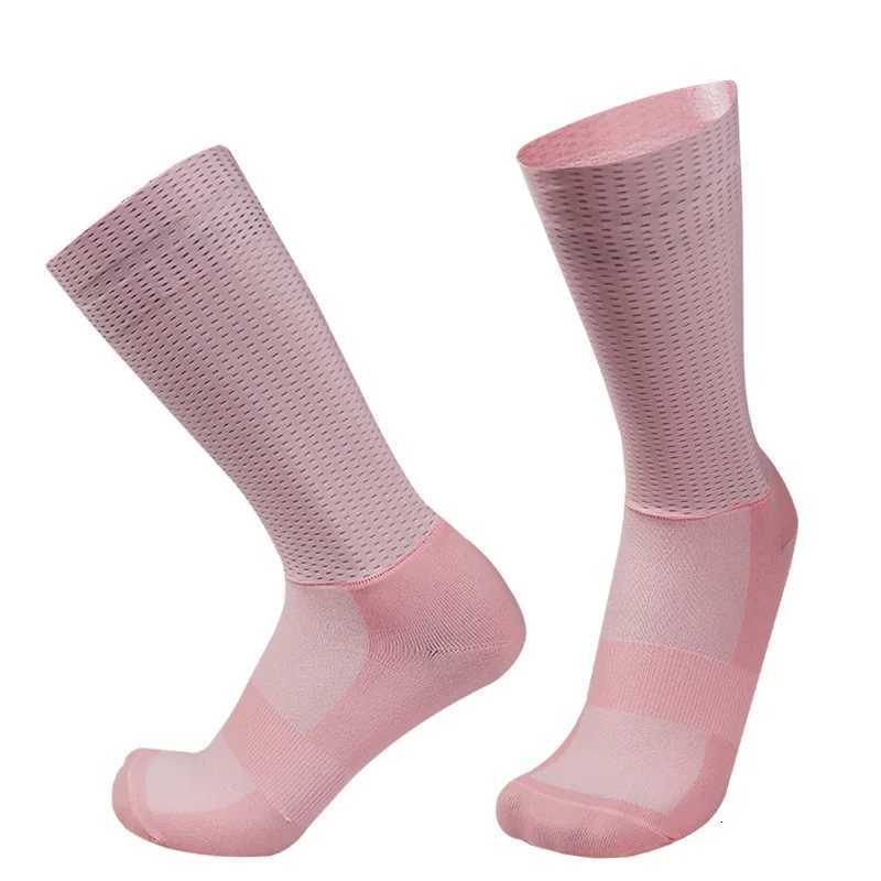 Nev Pro Team Aero Socks Anti Slip Silicone Cycling Socks Men Bicycle Sport Running Bike Socks Calcetines Ciclismo Z250731