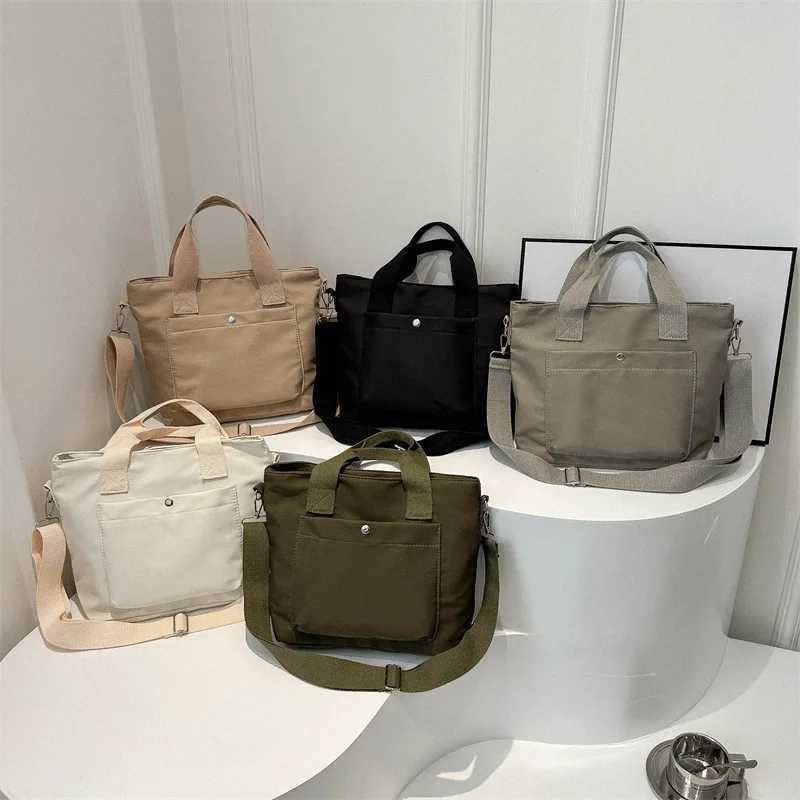 Small Casual Tote Bags Women Shoulder Messenger Bags Korean Canvas Fashion Female Crossbody Bag for Girl 2024 Cloth Handbags G250729
