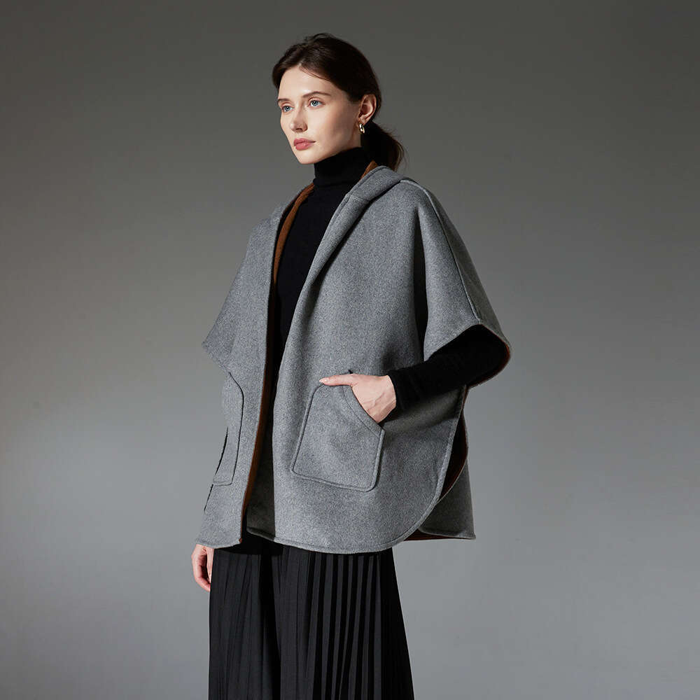 High-end Autumn Winter New Solid Color Wool Cashmere Shawl