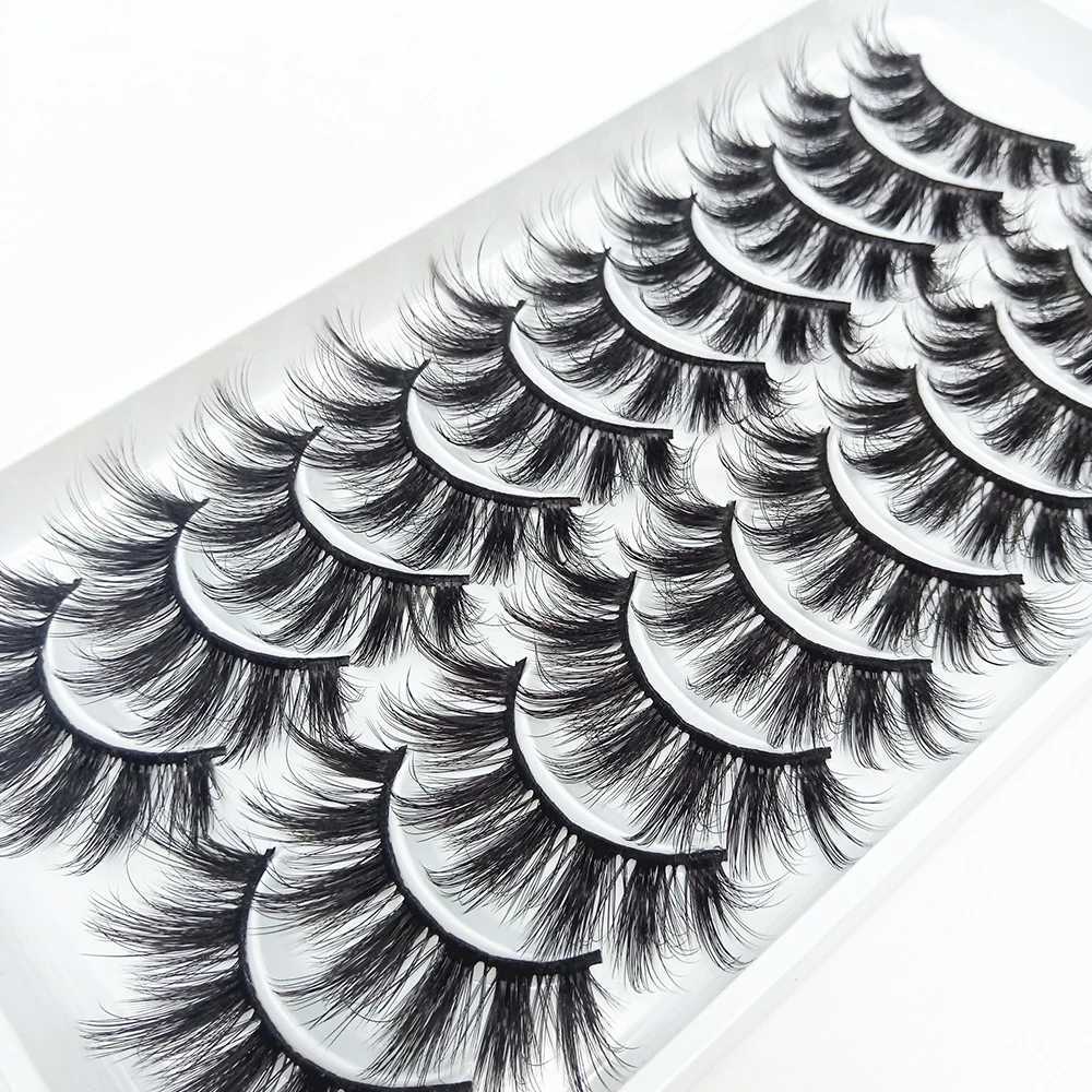 5/20 Pairs 3D Mink Lashes Natural False Eyelashes Dramatic Thick Fake Eyelash Extensions Faux Cils Wholesale Makeup Tools Z250730
