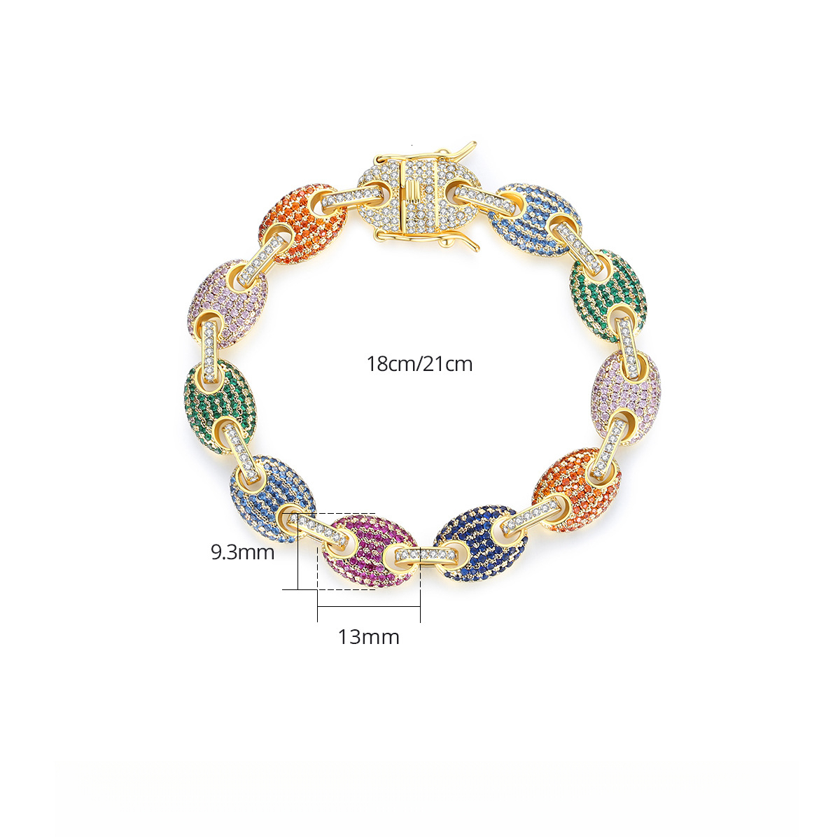 Bracelet Full Diamond Copper Micro-inlaid Zirconia Hand Jewelry European Designer Madam Bracelet And American High-end Niche Trade Cross-border Jewelr