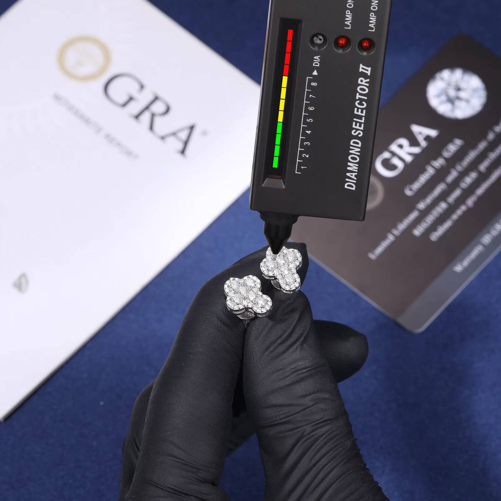 Bulk Wholesale New Design Hip Hop Jewelry 925 Sterling Silver VVS Moissanite Diamond Iced Out Cross Stud Earrings for Men