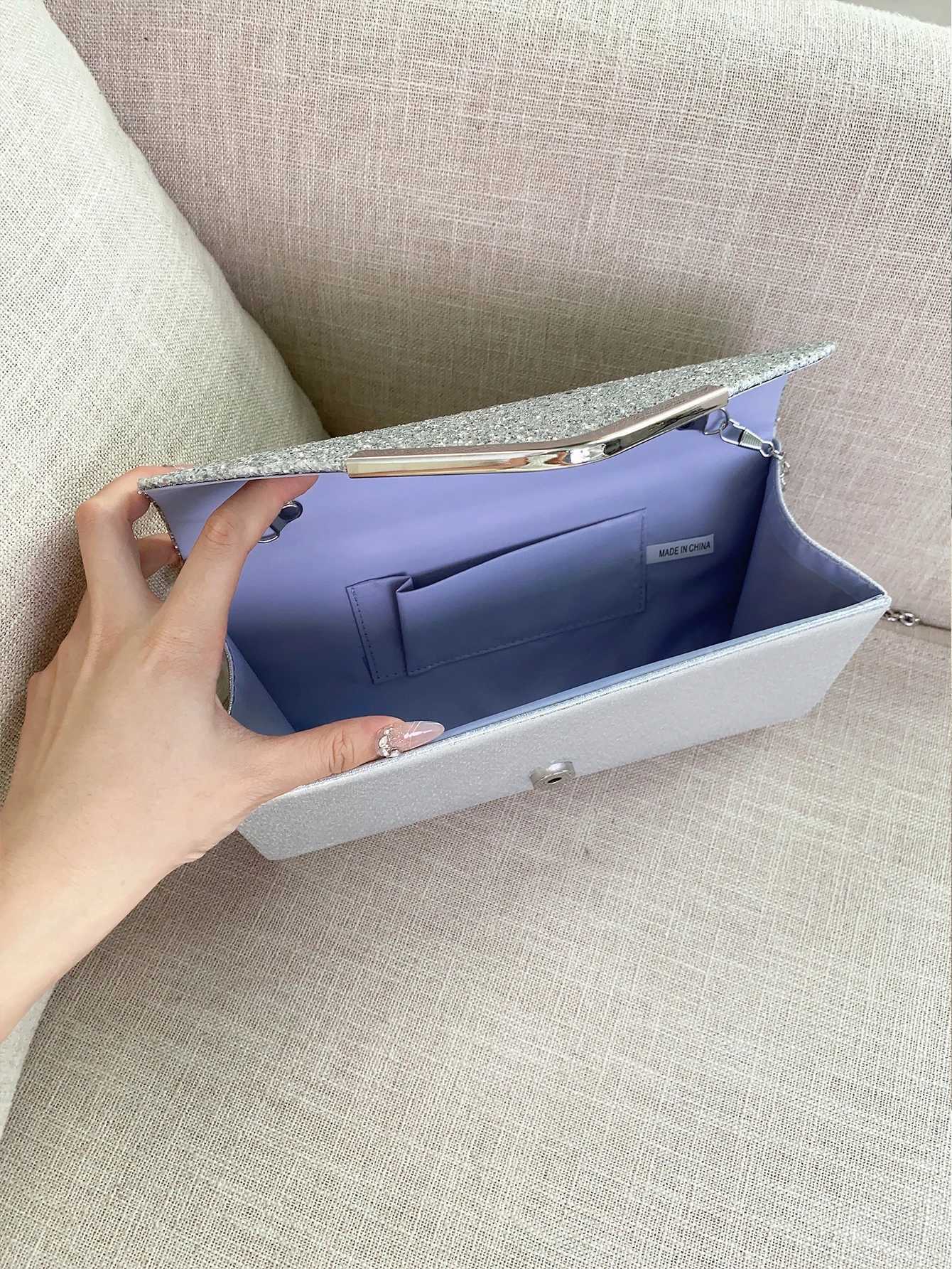 Glitter BlingShiny Elegant And Fashionable Envelope Clutch Bag Party Wedding Handbag For Women Dinner Bag Y250730
