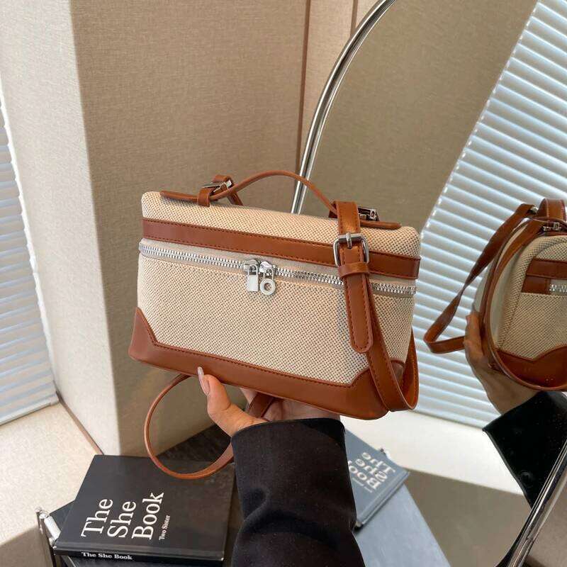 Fashion Box Women Handbags Designer Thick Canvas Shoulder Crossbody Bags Casual Spring and summer Small Purses 2025 bolso mujerluxury bag tote bag