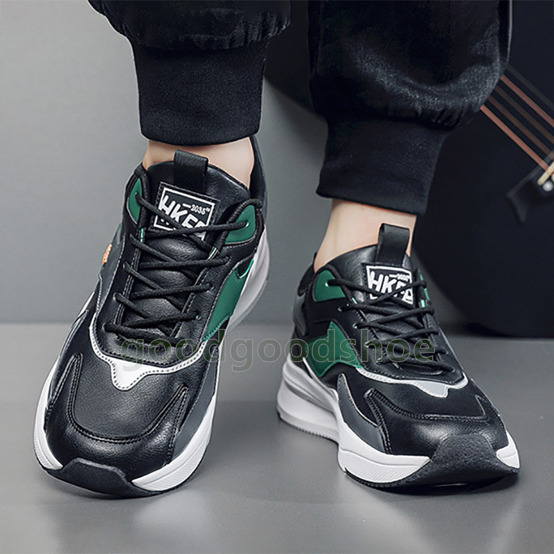 free shipping running shoes mens trainers leather sneakers light soft thick-soled non-slip outdoor sports mens shoes size 39-44