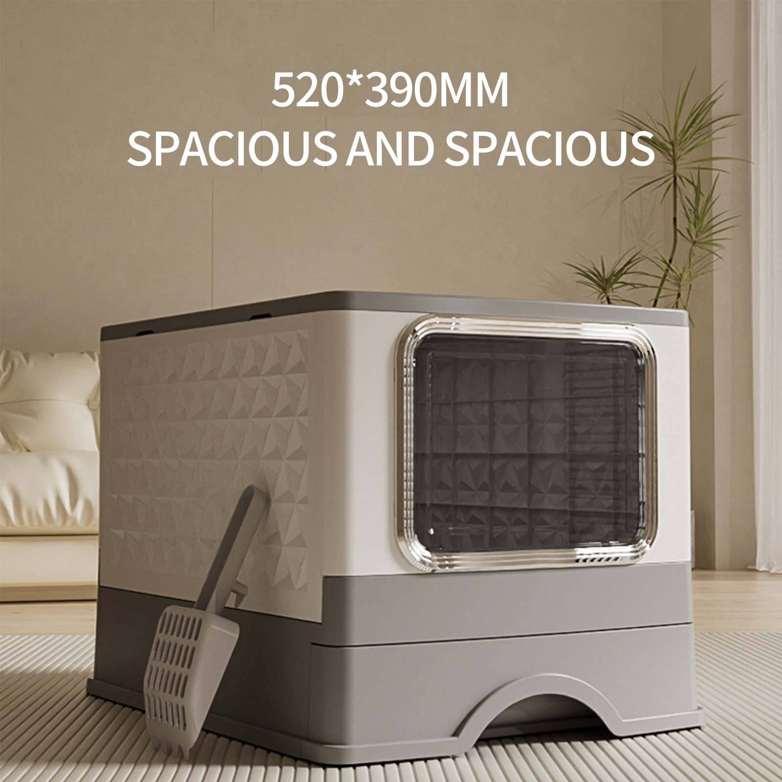 Cat litter box, extra large drawer style, splash proof, fully enclosed, cat pet supplies, source manufacturer, agency, wholesale