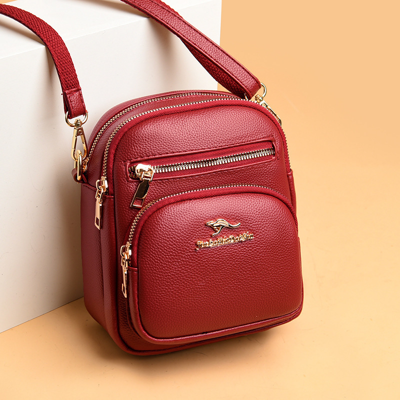 2025 Summer New Women's Bag Soft Leather Diagonal Cross Bag New Light Luxury Style Women's Shoulder Bag Fashion Women's Diagonal Cross 