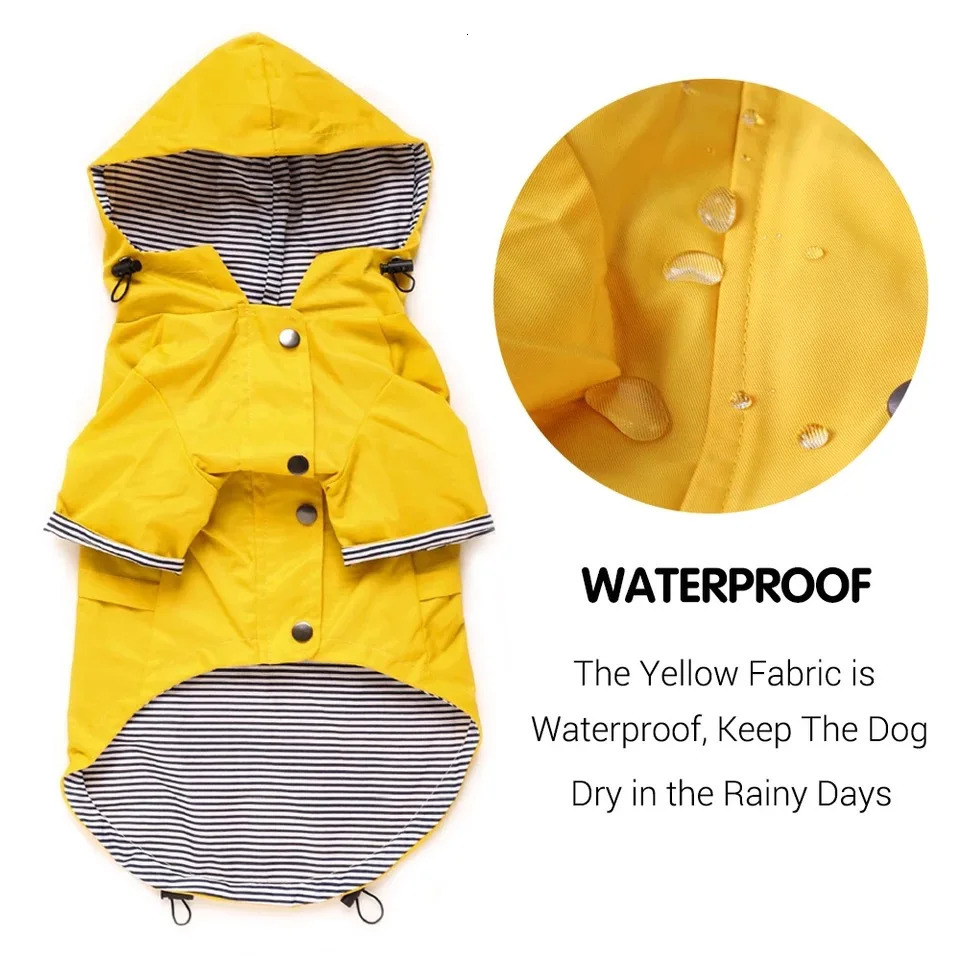 Pet Dog Coat Waterproof Jacket for Small Medium Large Dogs Cats Pet Raincoat Dog Sport Hoodies Popa Perro Pet Fashion Clothes 250729