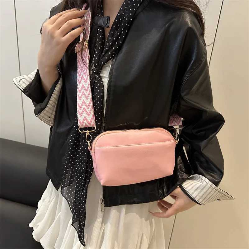 Casual Solid Color Women Square Shoulder Bags Simple Commuter Ladies Soft Pu Messenger Bag Double-layer Female Handbags Purse Y250730