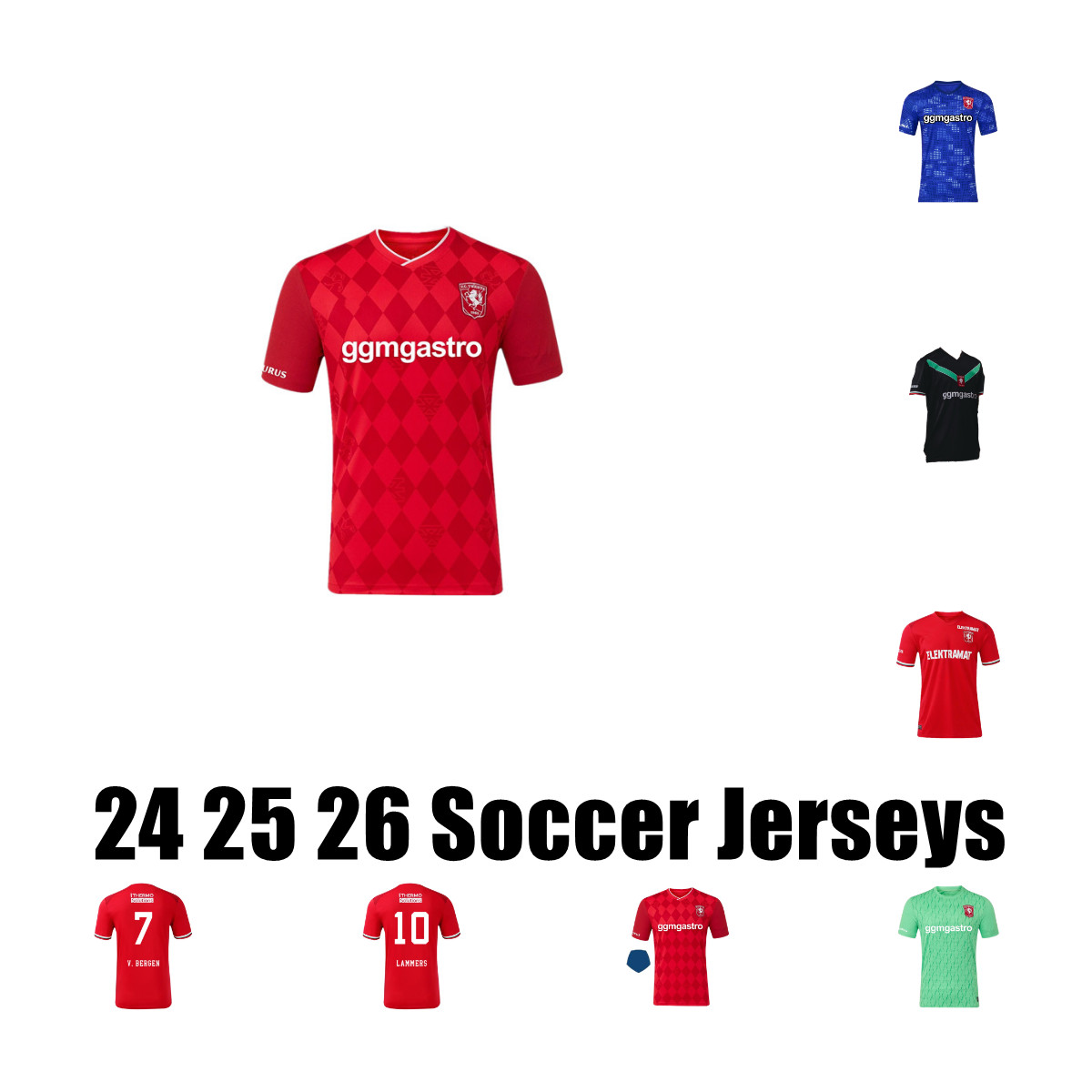 2024 2025 26 FC TWENTE Soccer Jerseys home away uCern camisetas de futbol Outdoor sports Roemeratoe Dosterwolde maillots de foot Pierie men kids Rots Football shirts