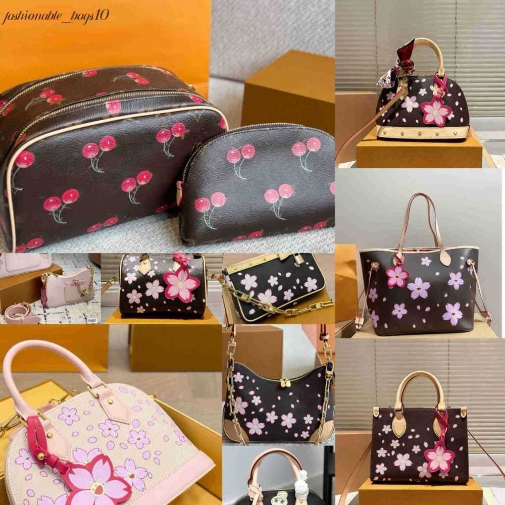 Shoulder Bags vintage bag murakami cherry bag TM women luxurys designer bags denim totes handbag pochettes wallets Mahjong bag Marelle bag chain bag crossbody bag