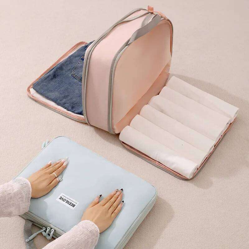 Fashion Simple Compression Storage Bags For Business Portable Clothes Bunderwears Shoes Small Stoages Travel Hand Bag