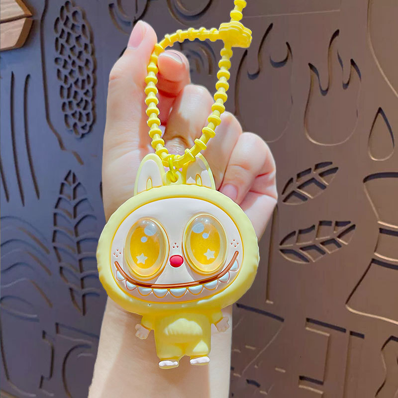 Creative Cartoon Pop Eye Squeeze Keychain Cute Bag Pendant Car Keychain Gift
