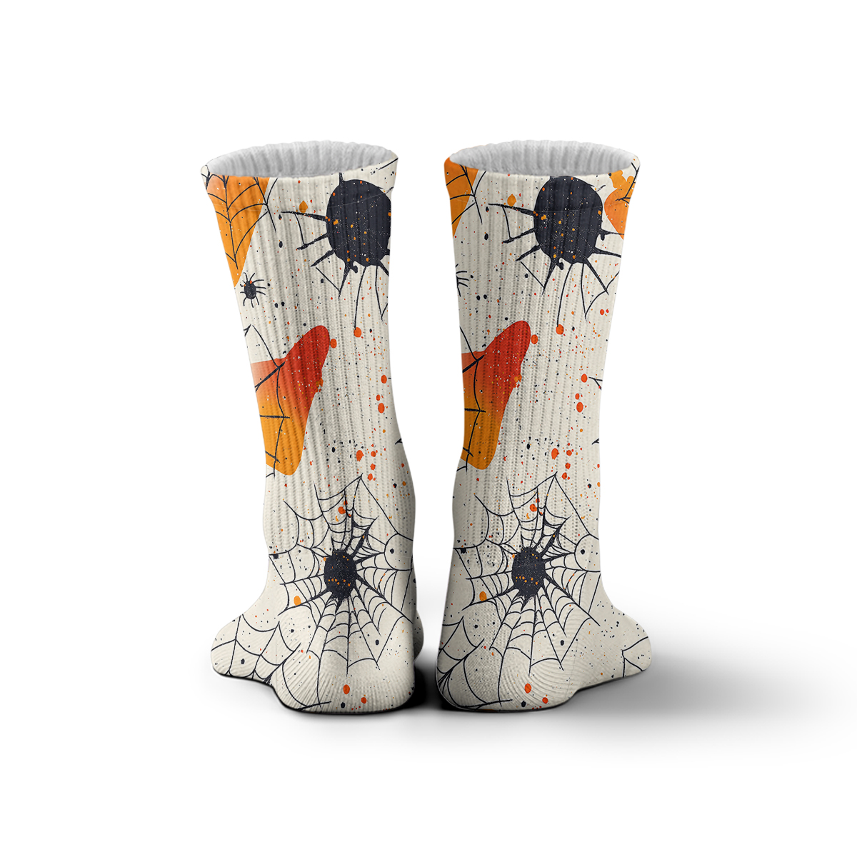 Halloween Spider Web Unisex Tube Designer Socks C132
