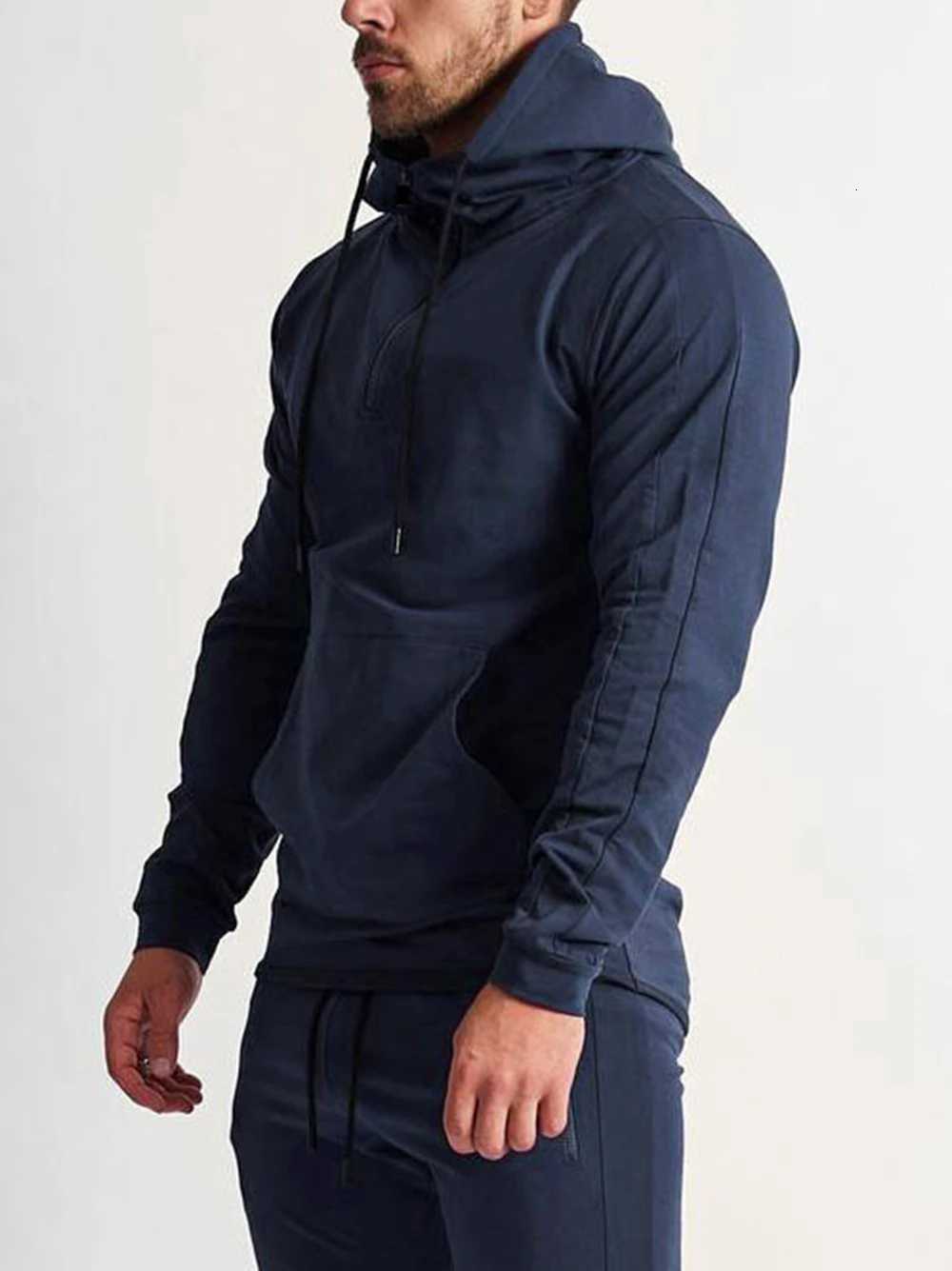 Mens Training Sets Gym Kits Sportswear Zipper Hoodie Sports Pullover Hooded Jogging Suits Running Mens Sweatshirt Sweatpants XJ250731