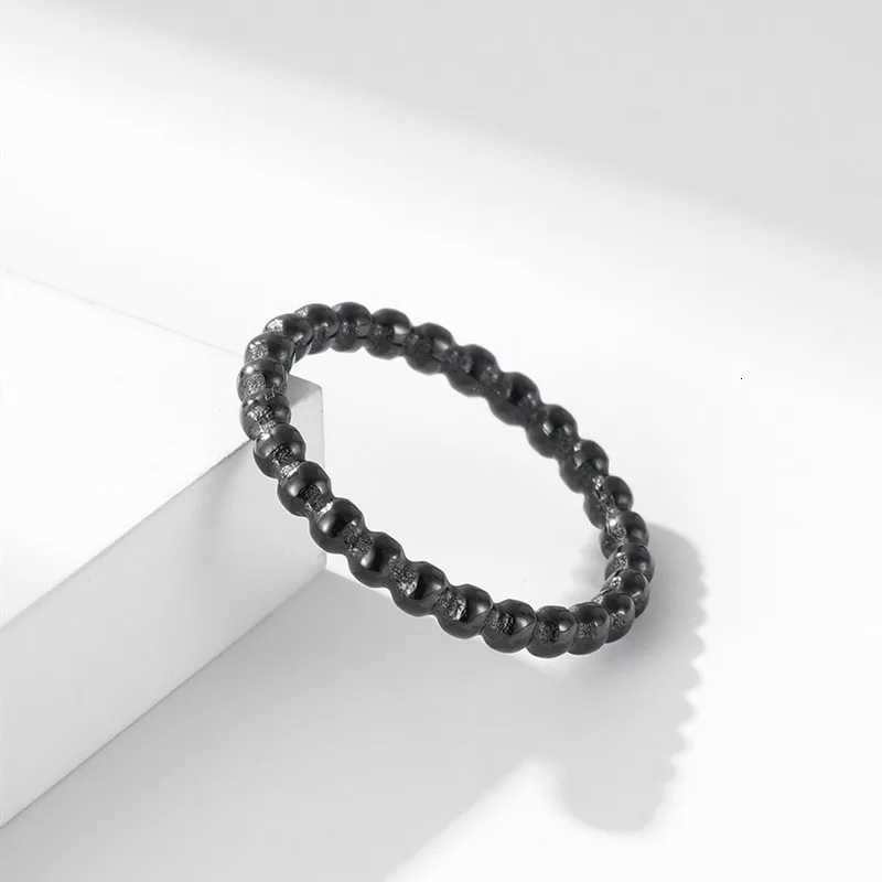 2mm Stainless Steel Stackable Ring Beads Eternity Band for Women Girl Size 5-11 y250730