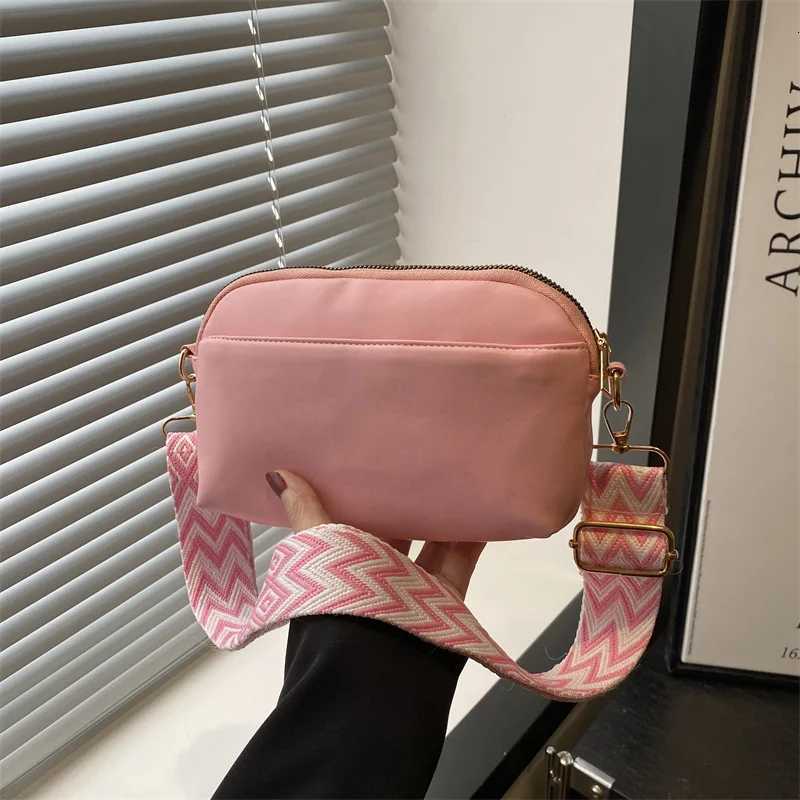Casual Solid Color Women Square Shoulder Bags Simple Commuter Ladies Soft Pu Messenger Bag Double-layer Female Handbags Purse Y250730