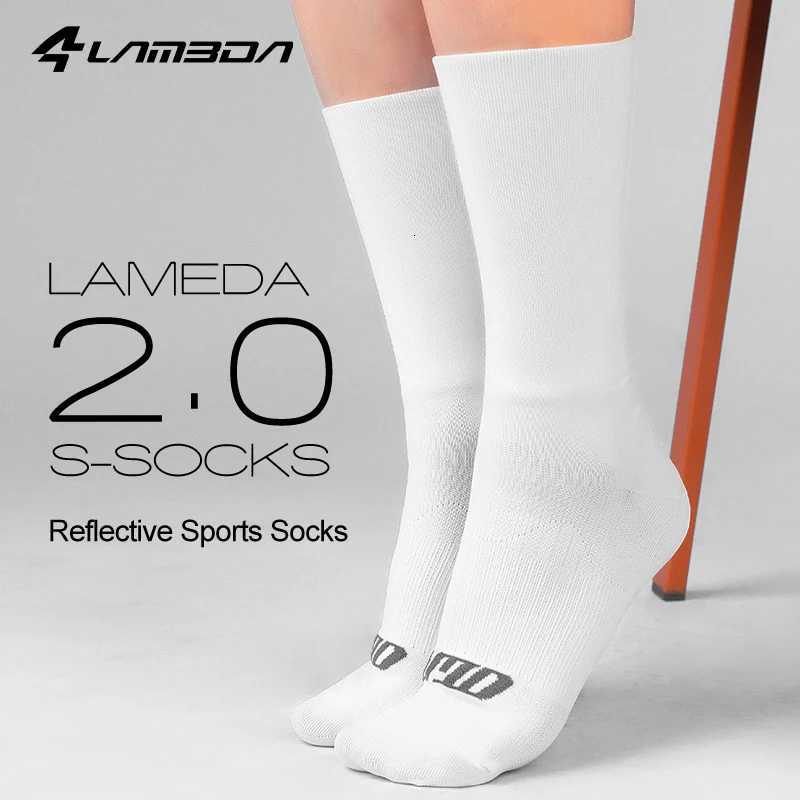 Lamada Cycling Socks Men Professional Compression Running Socks Non-Slip Sports Accessories Basketball Socks Football Socks Man Z250731