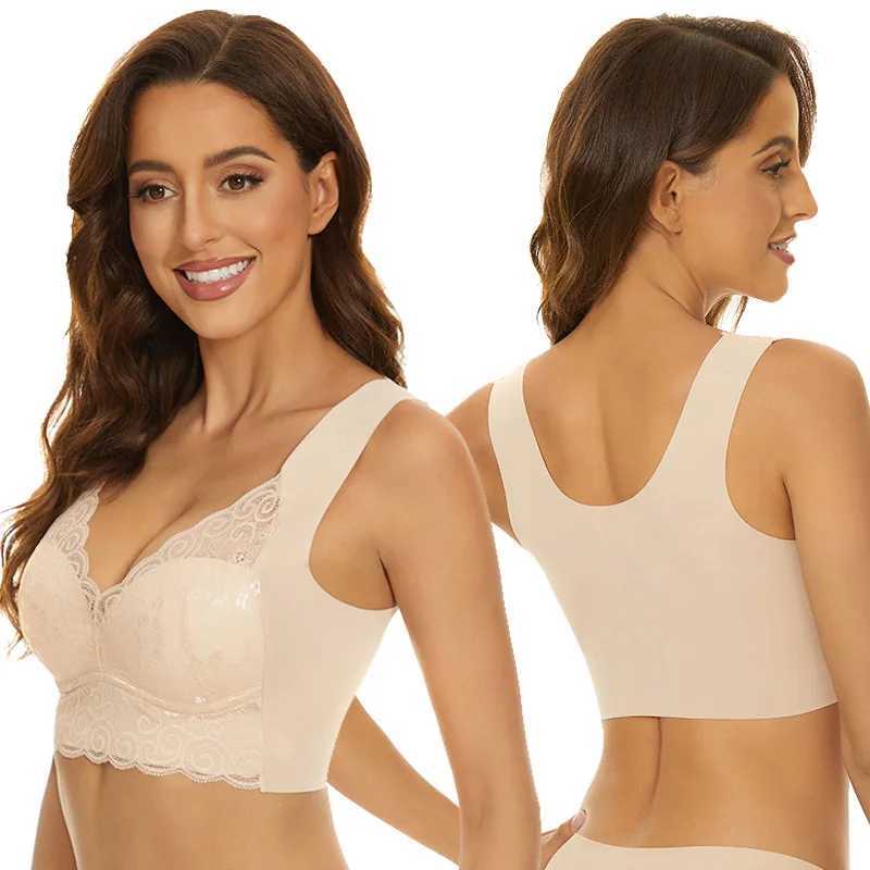 Bras For Women Underwear Plus Size Bra M-5XL Wireless Brassiere Summer Wireless Bralette Push Up Sexy Lace Bra With Padding Z250730
