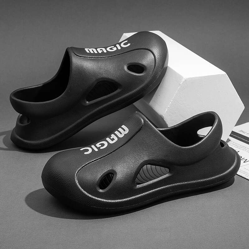 Men's Summer Outdoor EVA Closed-Toe Clogs, Casual Sports Beach Sandals for Couples