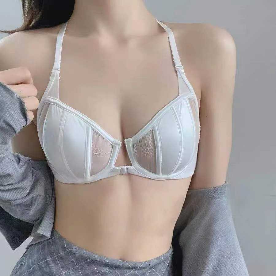 Women Underwear Bra Gather Small Breast and Thin Spring Summer Sexy Bra Front Buckle Solid Color Intimate Clothing Z250730