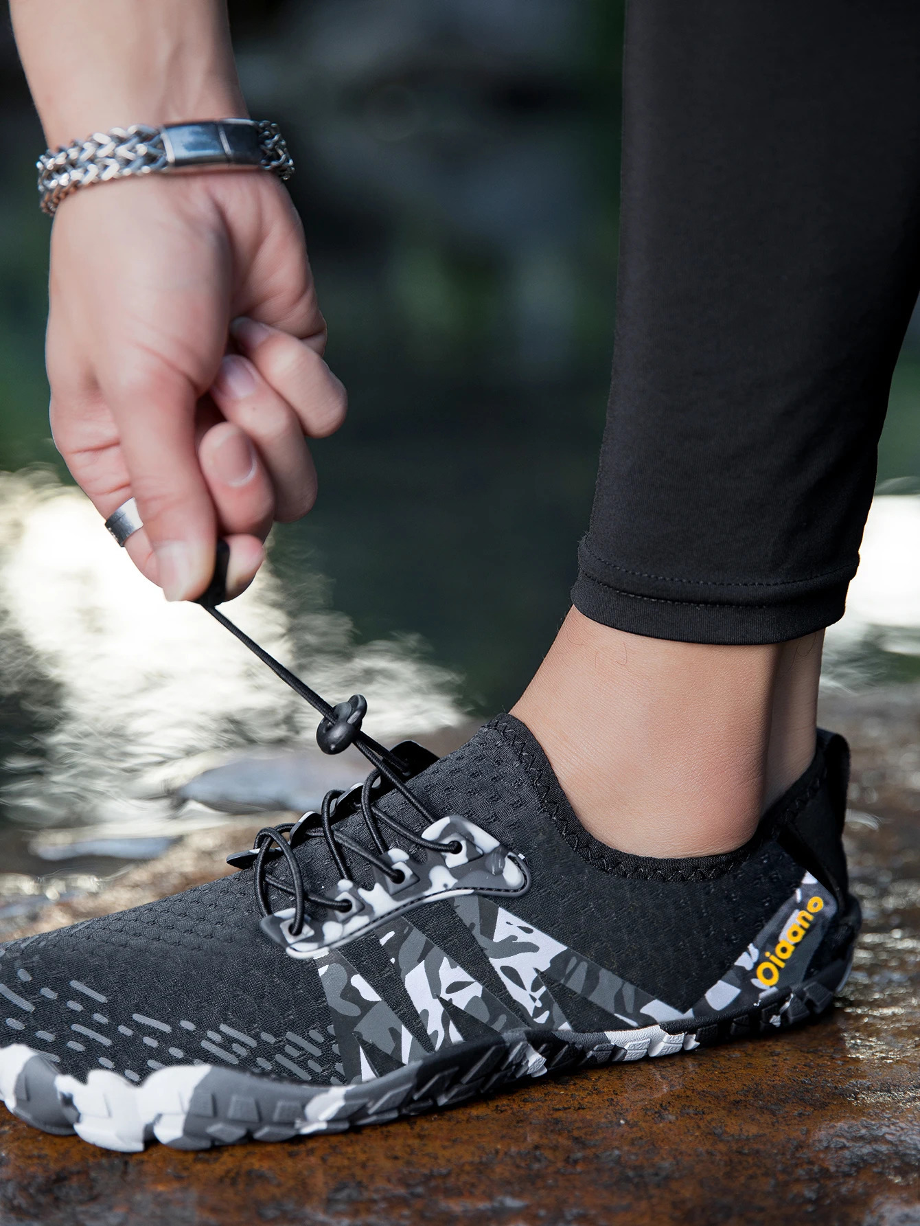 Oiaano Unisex Man Woman Shoes Anti-Non Slip Durable Black Water Barefoot Soft Sole Light Breathable Sport Outdoor Walk Running 250725