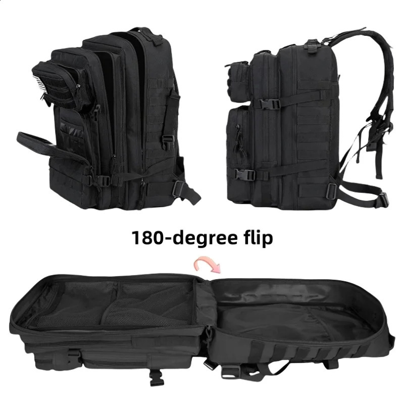 Outdoor tactical dualshoulder bag casual backpack multifunctional hiking and sports travel largecapacity 250729