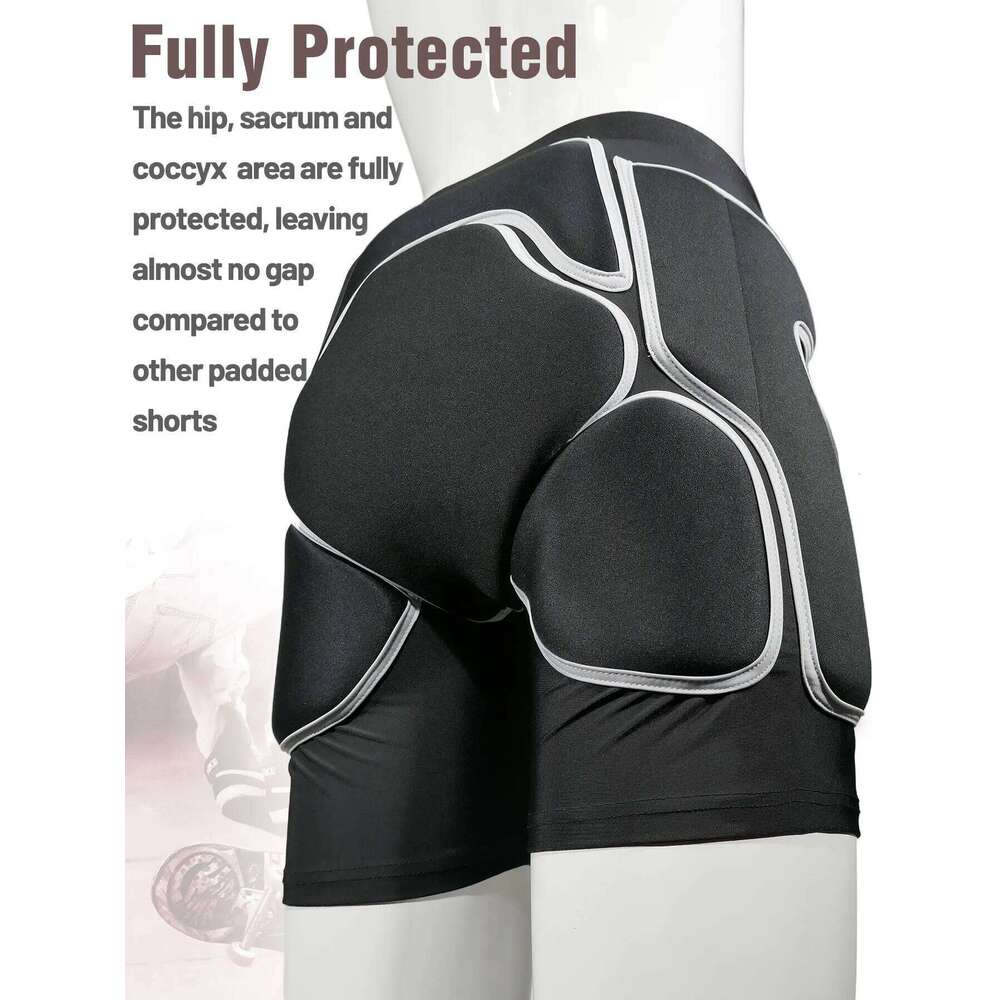AVIVOR Protective Padded Shorts Snowboard,Skate Ski,Full Protection For Hip,Butt And Tailbone