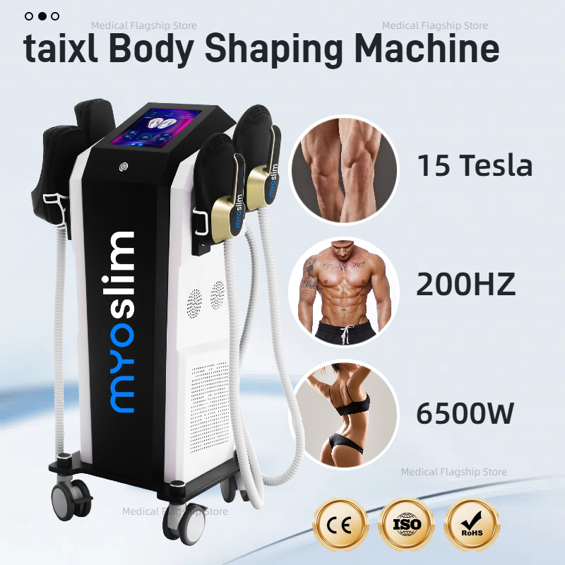EMS 15 tesla 6500W ems/myoslim muscle stimulator RF EMS body sculpting machine Slimming Weight Lose Electromagnetic