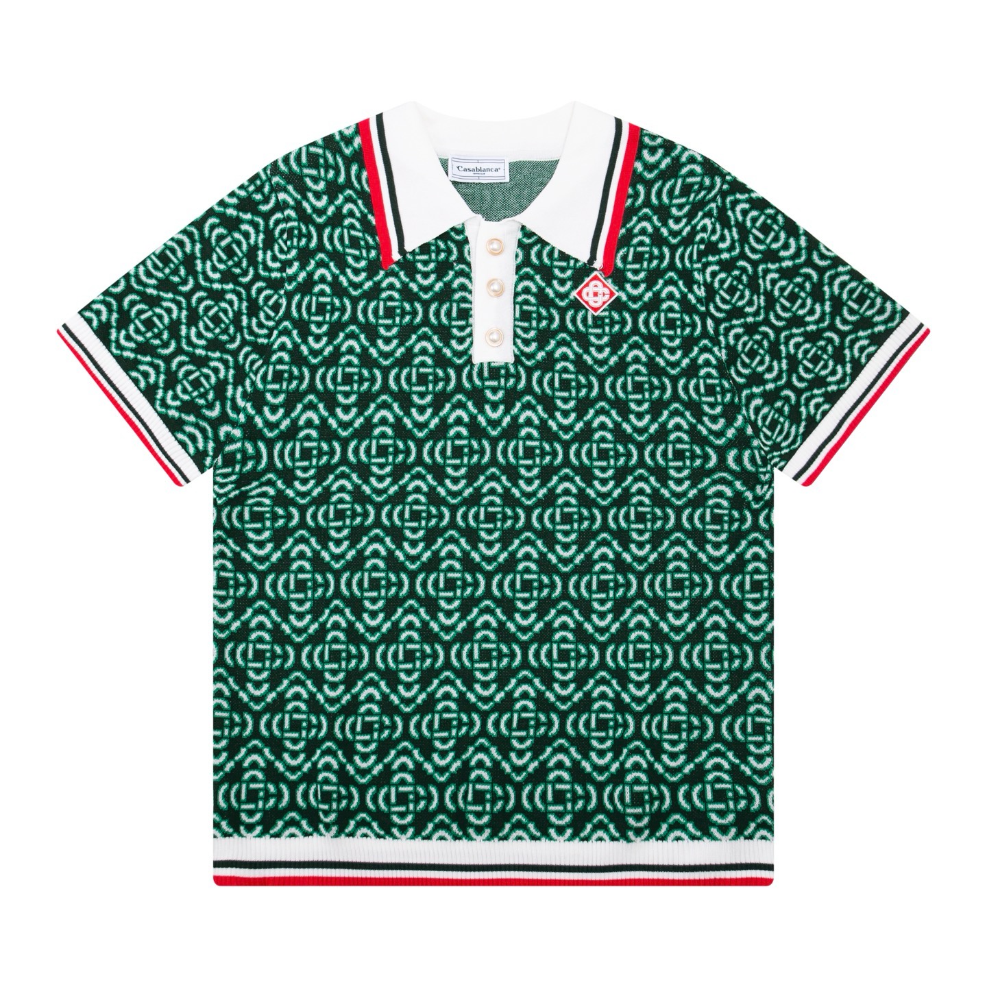 Men's Plus Tees & Polos Round neck embroidered and printed polar style summer wear with street pure cotton 735t42