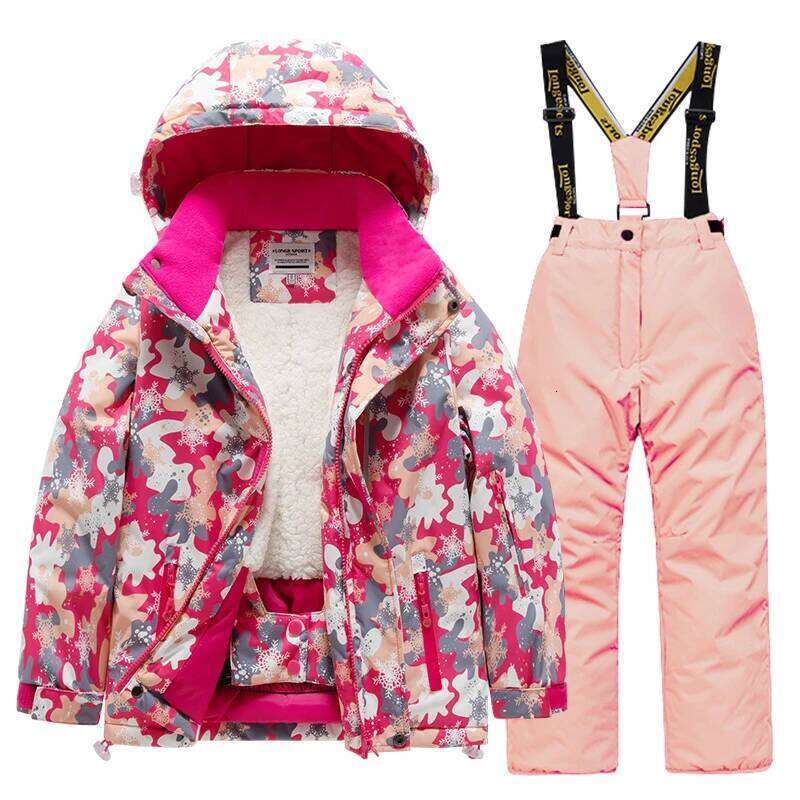Children's Ski Suit Set For Boys Girls, Parent-Child Style, Medium And Small Children's Skiing Professional Equipment