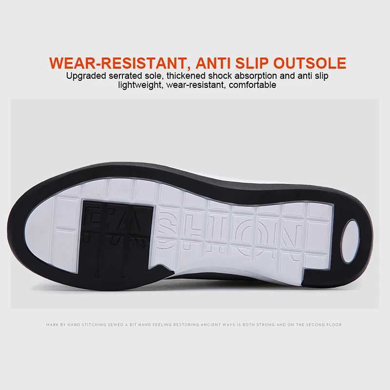 Leather Men Shoes Sneaker Trend Sports Running Breathable Mens Sneakers Non-slip Footwear Shoe for Men Walking Autumn Y250731