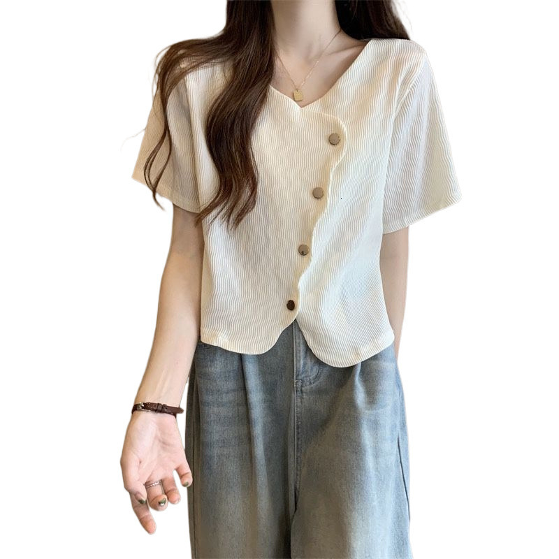 2025 plus size irregular short sleeved T-shirt for women's summer new style loose top new designer T-shirt