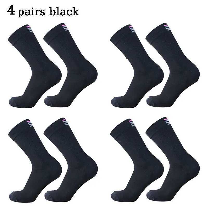 4 pairs 2-color RA men women mid-length cycling socks suitable for racing sports cycling highways bicycles Z250731