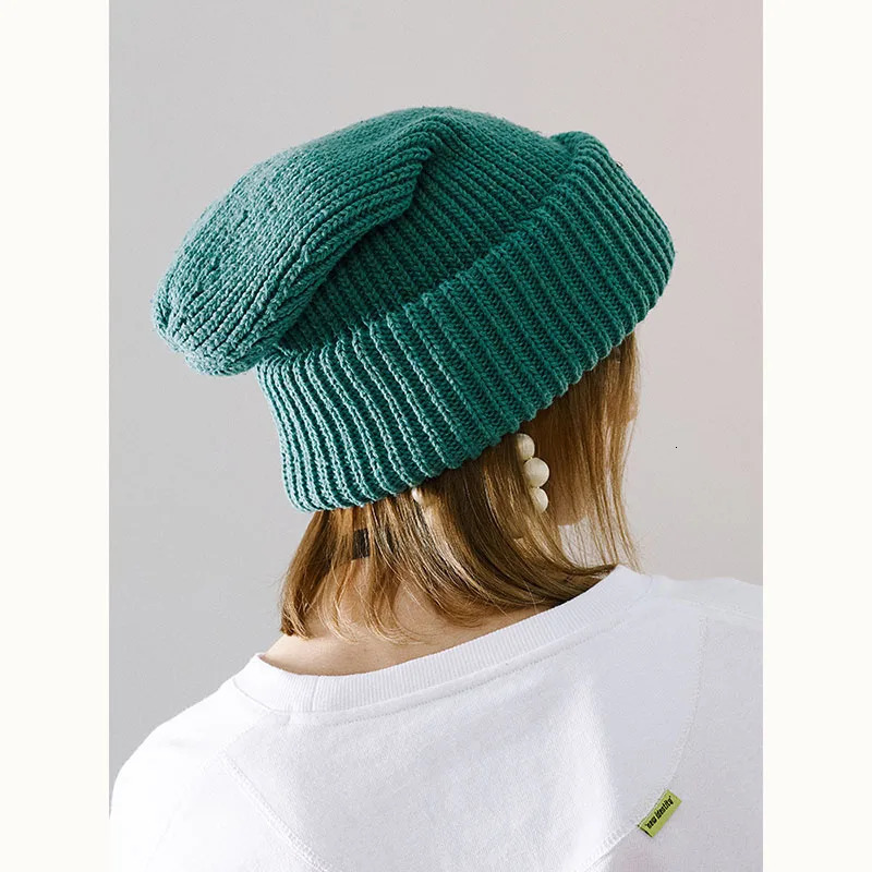 Winter Beanie Hat for Women Men Winter Hat Knitted winter Skullies Hat Unisex Ladies Warm Bonnet Cap Korean Trendy oversized hat 250730