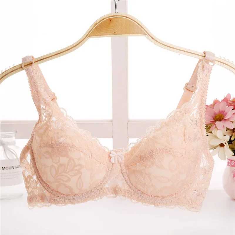 New Sexy Floral Lace Bras Women Summer Thin Push Up Bra Solid Color Comfort Breathable Underwear Female Fashion Lingerie Z250730