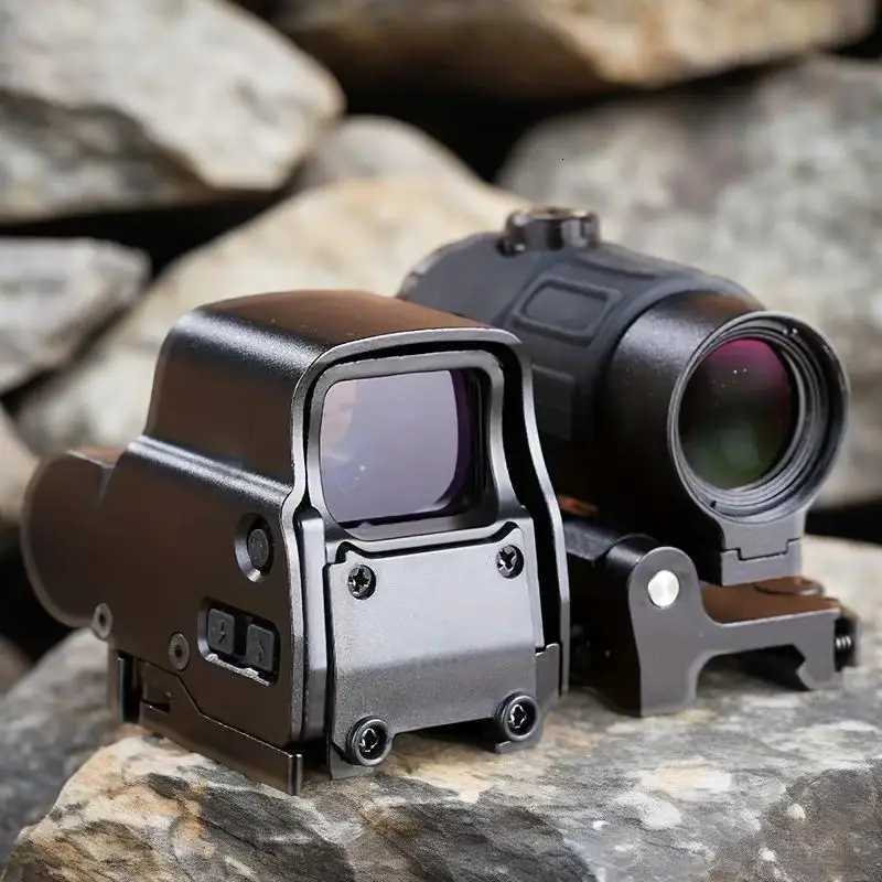 558+G43 Magnifying Glass Holographic Sight Kit Red/Green Dot Sight - Enhanced Visibility Accuracy R250730