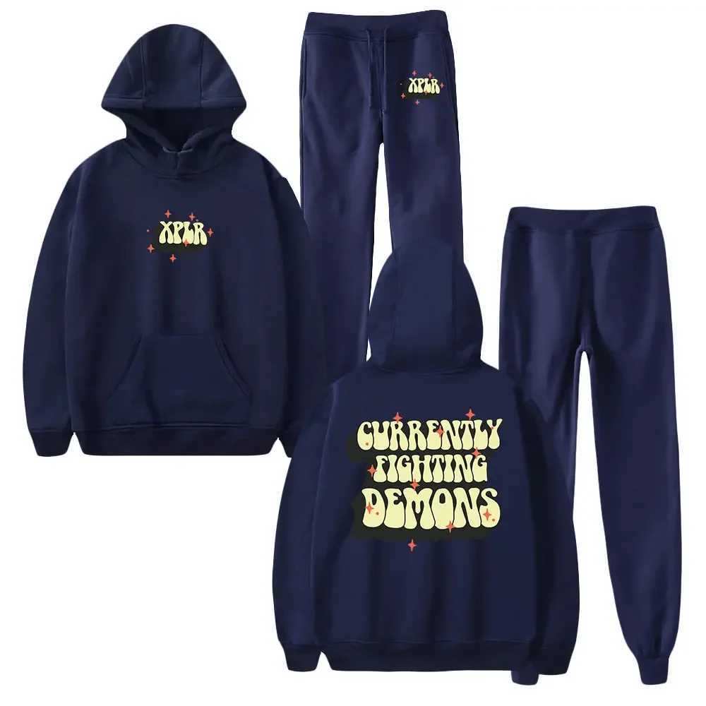 XPLR Sam and Colby Merch mens and womens hooded sweatshirts a two-piece set consisting of hooded sweatshirts and sweatpants XJ250731