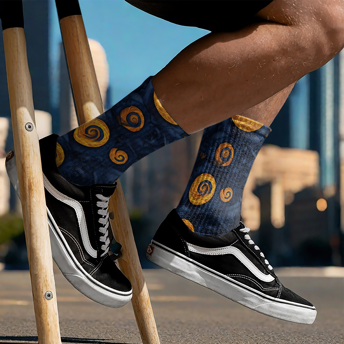 Mystic Moon Pattern Unisex Tube Sock C114